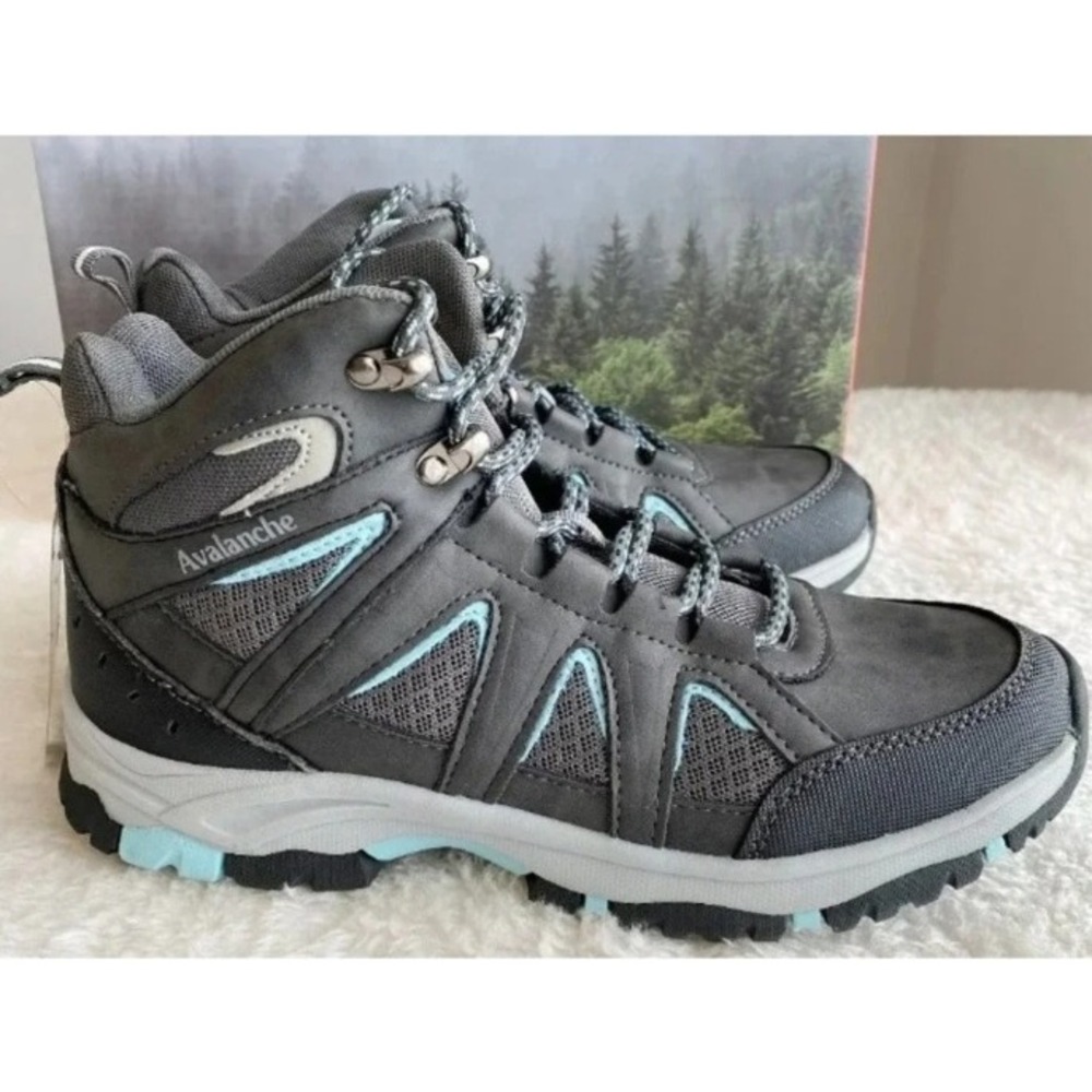 Avalanche Outdoor Supply Co Ridge Womens Hiking Boots Grey Blue Size‎ 8 NEW - Picture 4 of 6